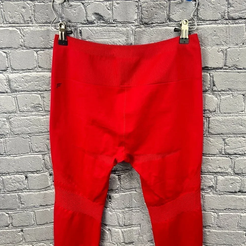 Fabletics Seamless High Waisted Mesh 7/8 Leggings Size L 10-12 - Picture 2 of 9